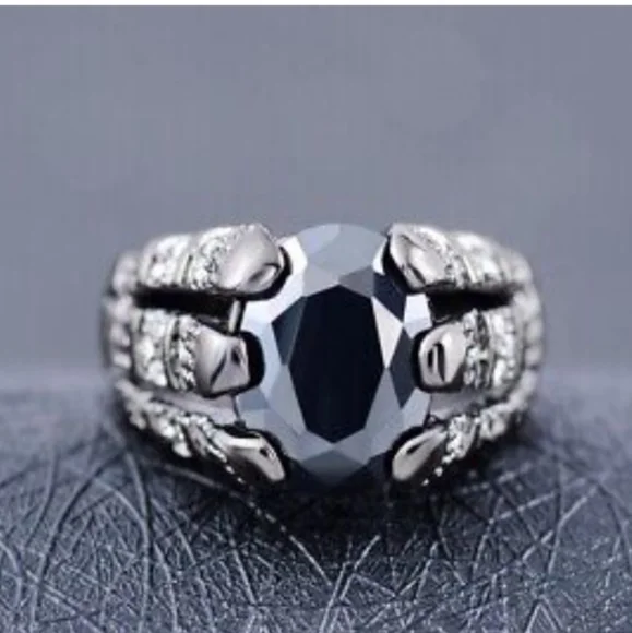 New size 9 black gold filled ring - Picture 3 of 3